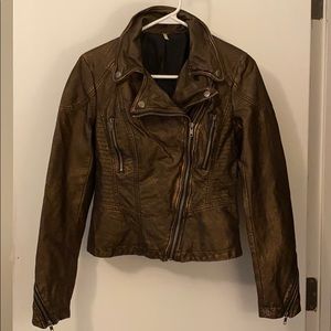 Free People faux leather jacket